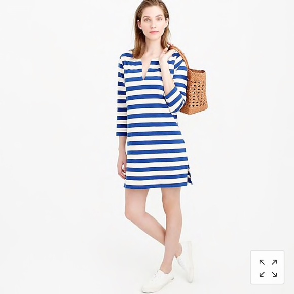 J. Crew Dresses & Skirts - J. Crew Striped Tunic Cotton Blue/White SZ M EUC!